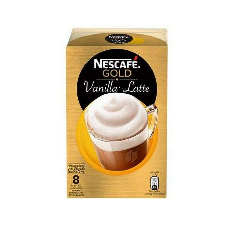 Nescafe Gold Vanilla Latte - 8 Sachets - Walmart.com