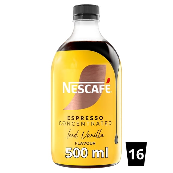 Nescafe Iced Coffee Espresso Concentrated Vanilla Flavour 500ml, Imported from Britain