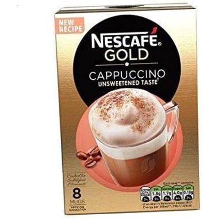 Nescafe Instant Cappuccino (Unsweetened) In Individual Pockets 3 Packs