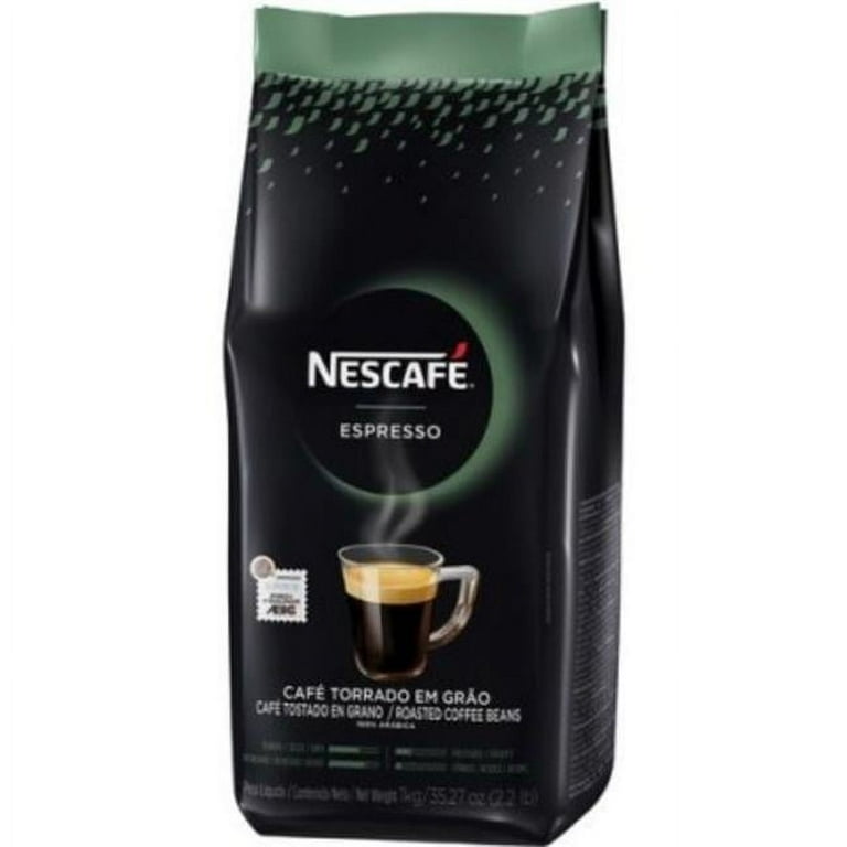 Nescafe Nescafé Espresso Whole Roasted Coffee Beans, Arabica, 2.2