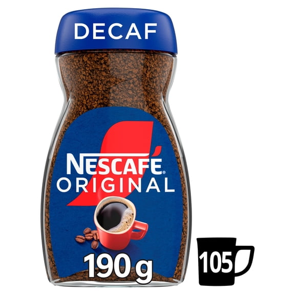 Nescafe Original Decaf Instant Coffee 190g, Imported from Britain