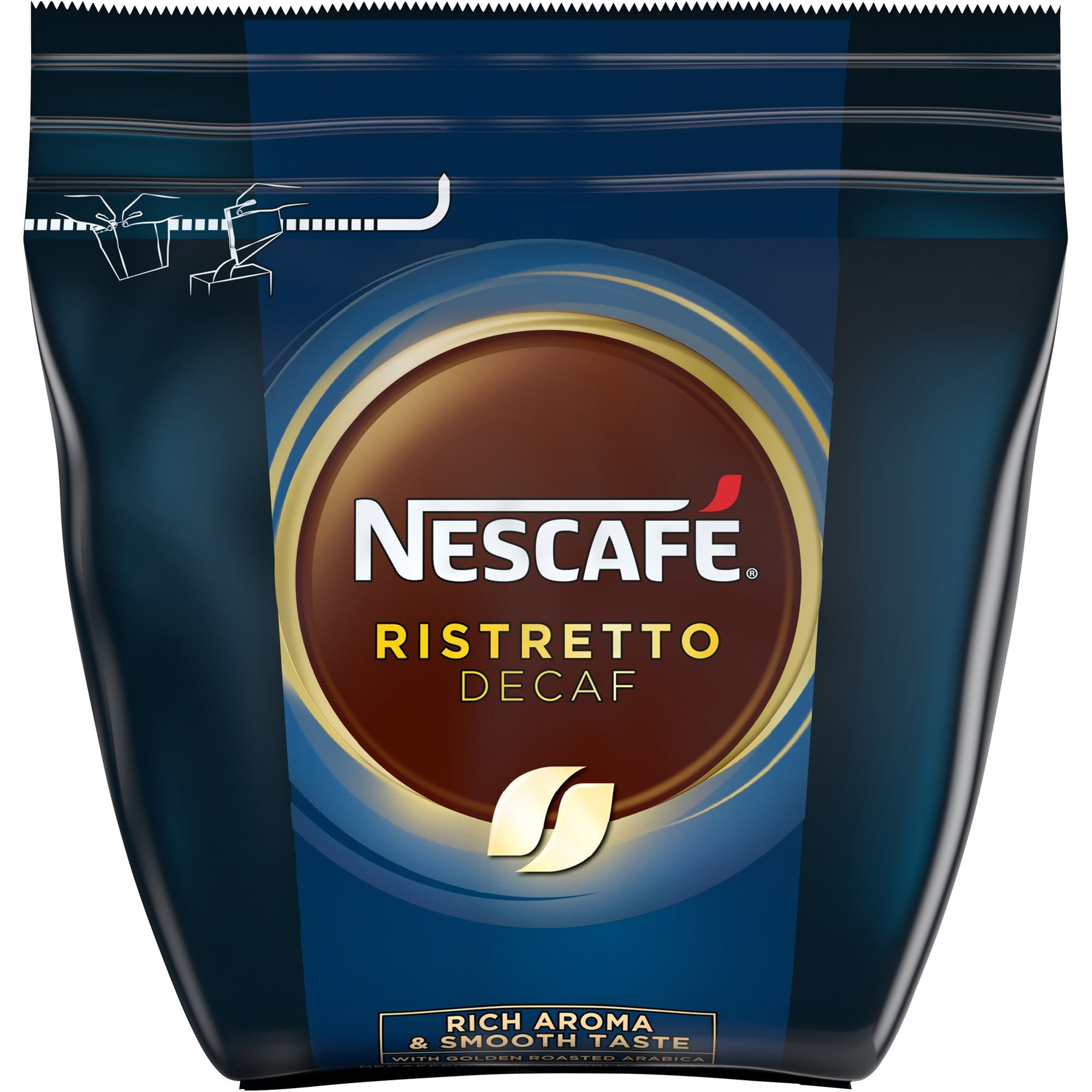 Nescafe Ristretto Decaf Coffee - Dark - 35.3 Oz - 4 / Carton