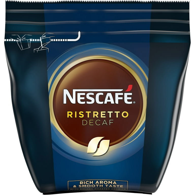 Nescafe Ristretto Decaf Coffee - Dark - 35.3 Oz - 4 / Carton