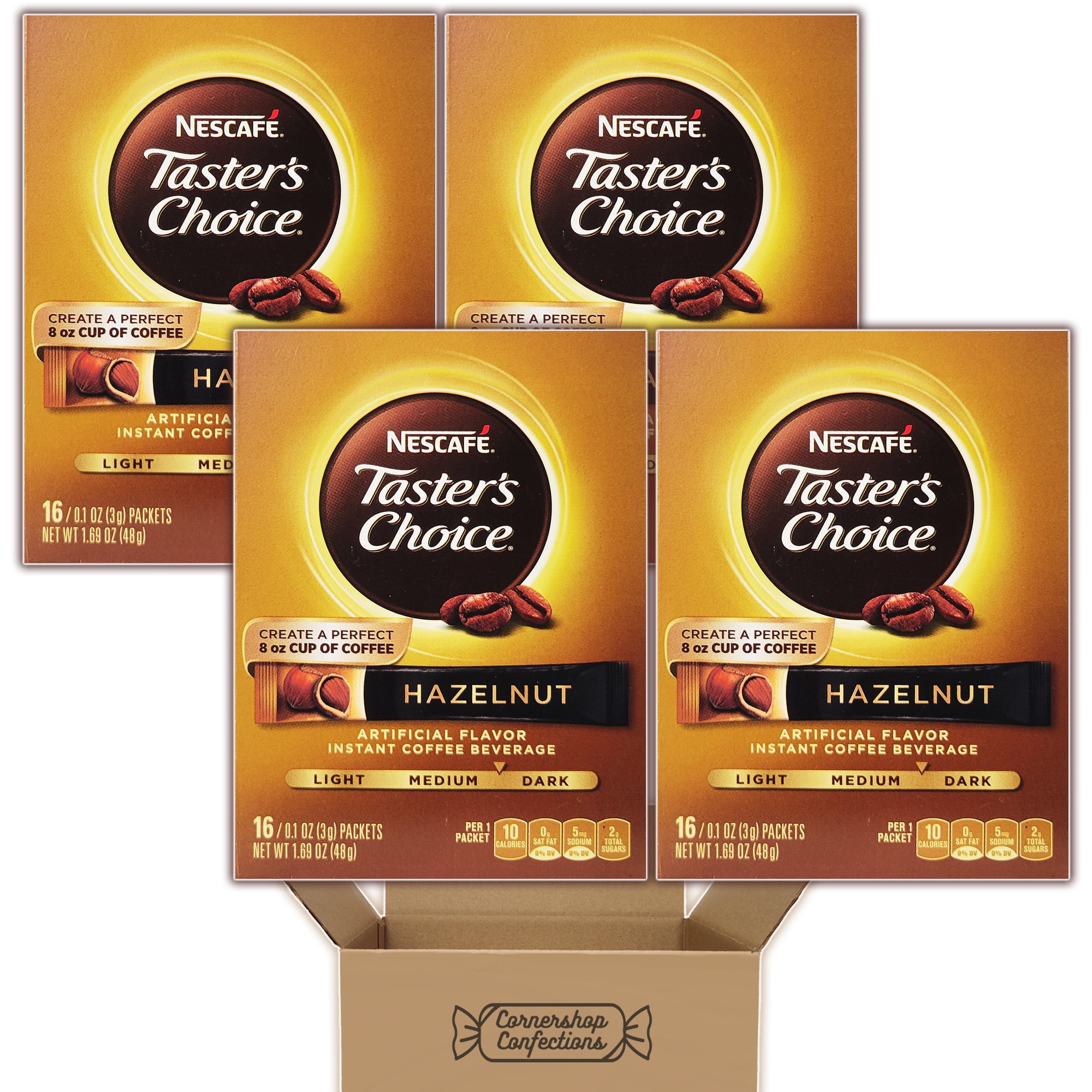 Nescafe Taster's Choice Hazelnut Flavored Instant Coffee Bundle