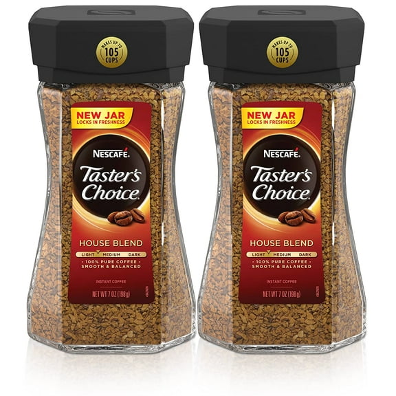 Nescafe Taster's Choice House Blend Instant Coffee, 7 Ounce (Pack of 2)