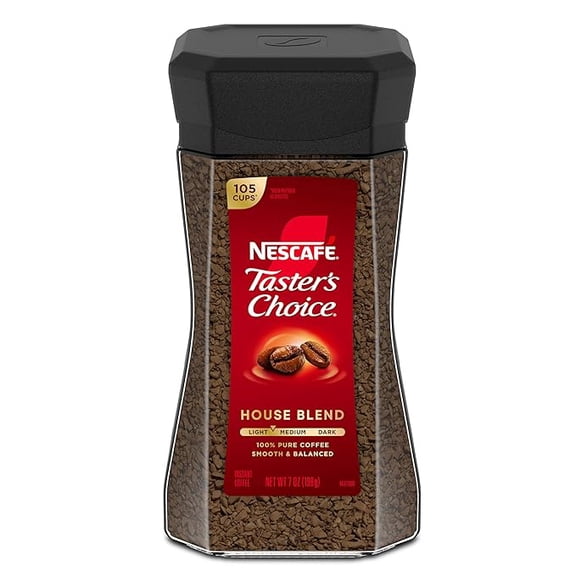 Nescafe Taster's Choice Instant Coffee, House Blend, 7 Ounce