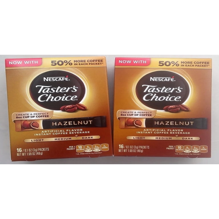 Nescafe Tasters Choice Instant Coffee Hazlenut - Walmart.com
