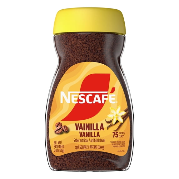 NESCAFÉ Instant Flavored Coffee, Vanilla, 1 Jar (6 6 oz