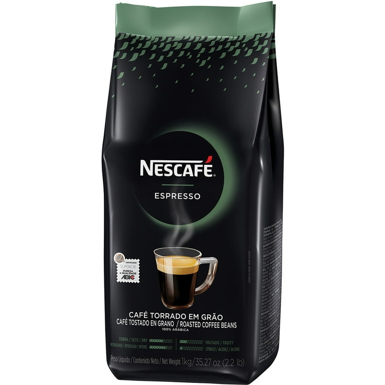 Nescafe Whole Bean Espresso Coffee - Medium - 35.2 oz - 6 / Carton Nescafe Whole Bean Espresso Coffee - Medium - 35.2 oz - 6 / Carton