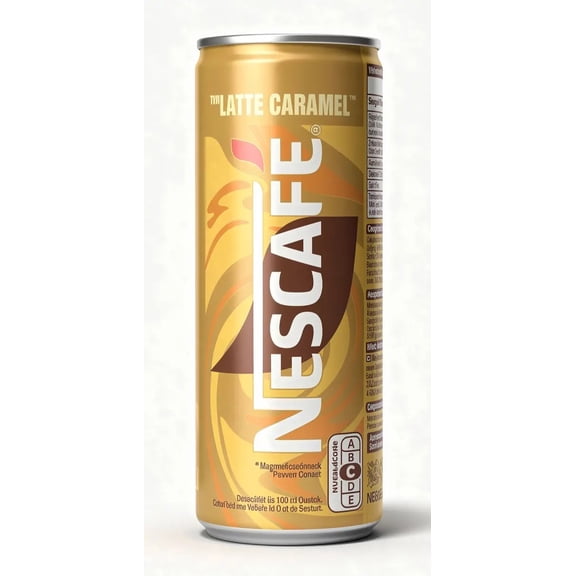 Nescafe latte caramel ready to drink 250-ml / 8.8-ounce cans (case of 12)