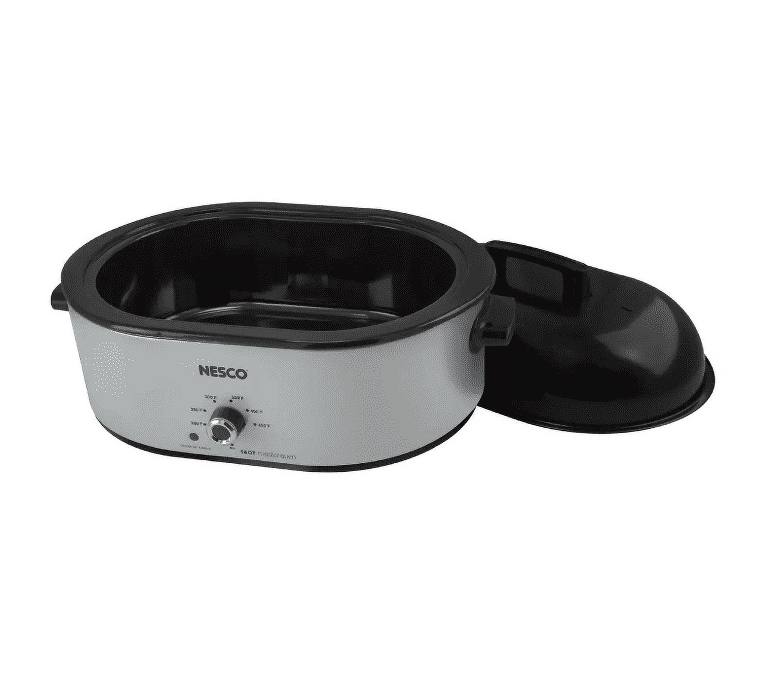 Nesco 18 QT Electric Roaster Oven, Silver