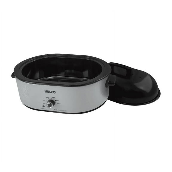 Nesco MWR18-47 Electric Roaster, standard, Silver