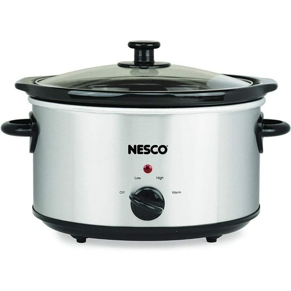 Nesco 4 Qt Analog Stainless Steel Slow Cooker
