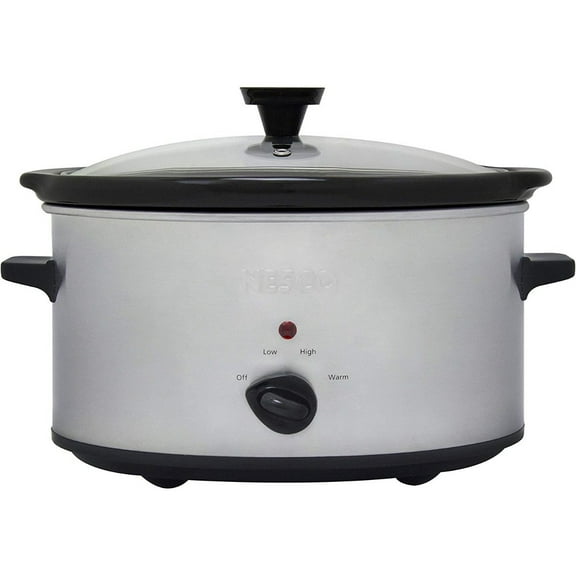Nesco 6 Qt Oval Analog Slow Cooker (Stainless Steel)