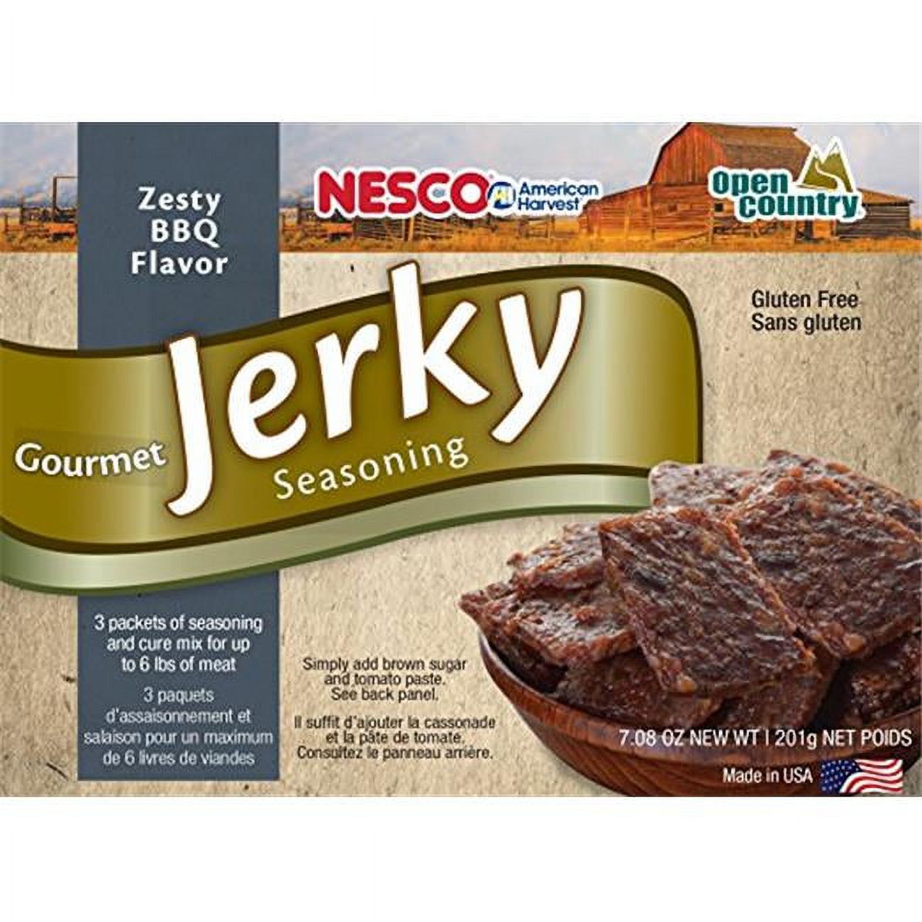 Nesco American Harvest BJQ-6 Jerky Spice Works, Zesty Tangy BBQ Flavor ...