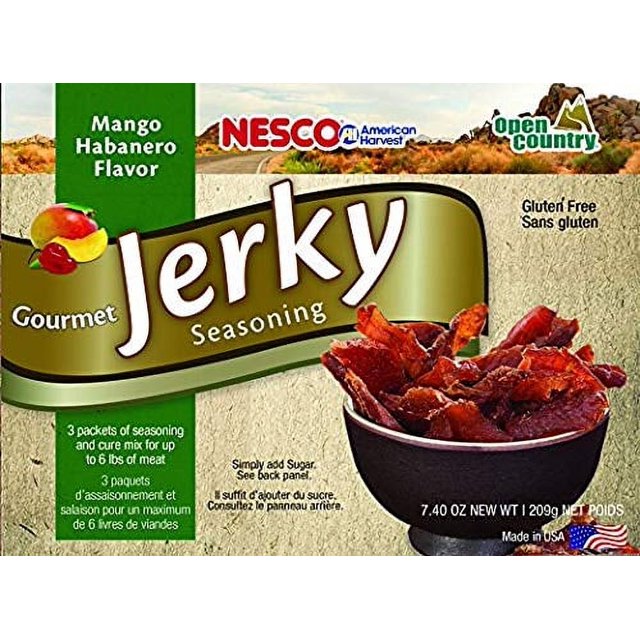 Nesco BJJ6, Gourmet Jerky Seasoning, Mango Habanero Flavor, 3Count, 7.