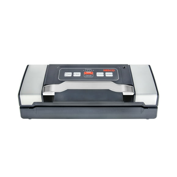 NESCO Deluxe Vacuum Sealer With Easy-Lock Handle, Dry/Moist Modes, Hose, Bags and Roll Cutter