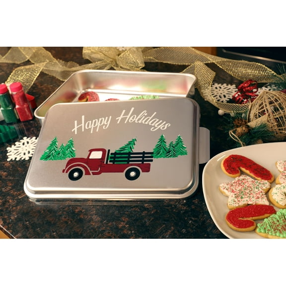 Nesco Holiday Cake Pans with Lid, 2 Pack