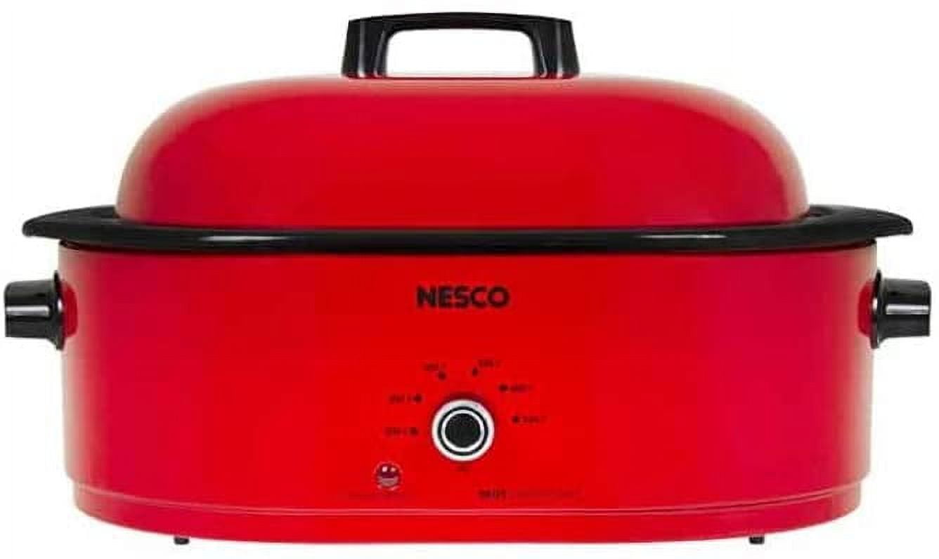 Free Shipping! Nesco MWR18-12 Roaster Oven (Red, 18-Quart