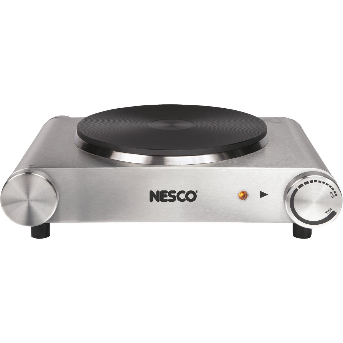 Nesco SB-01 Stainless Steel Electric Burner, 1500-watt, standard, Silver — Residential Use, Standard Application