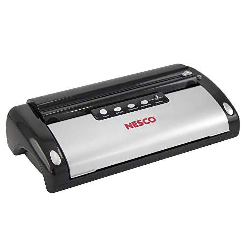 Nesco VS-02 Food Vacuum Sealer, Black/Silver