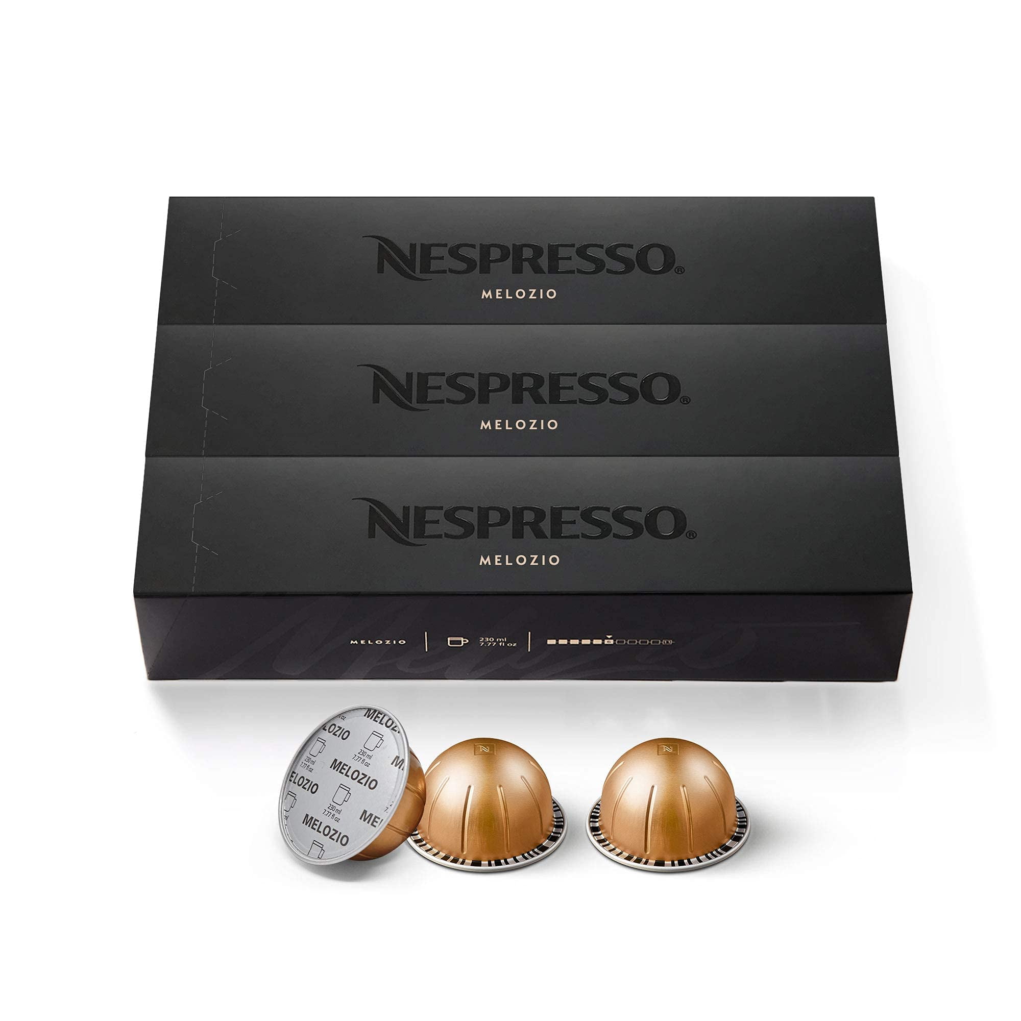 Nespresso Capsules Vertuo Melozio Medium Roast Coffee 30 Count Coffee Pods