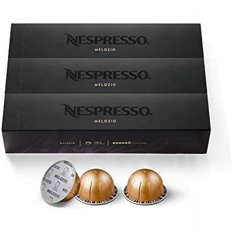 Nespresso Capsules Vertuo Melozio Medium Roast Coffee 30 Count Coffee Pods