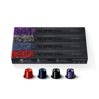 Nespresso Capsules Original, Dark Roast Variety Pack Espresso Coffee, 40-Count Espresso Coffee Pods, Brews 1.35oz
