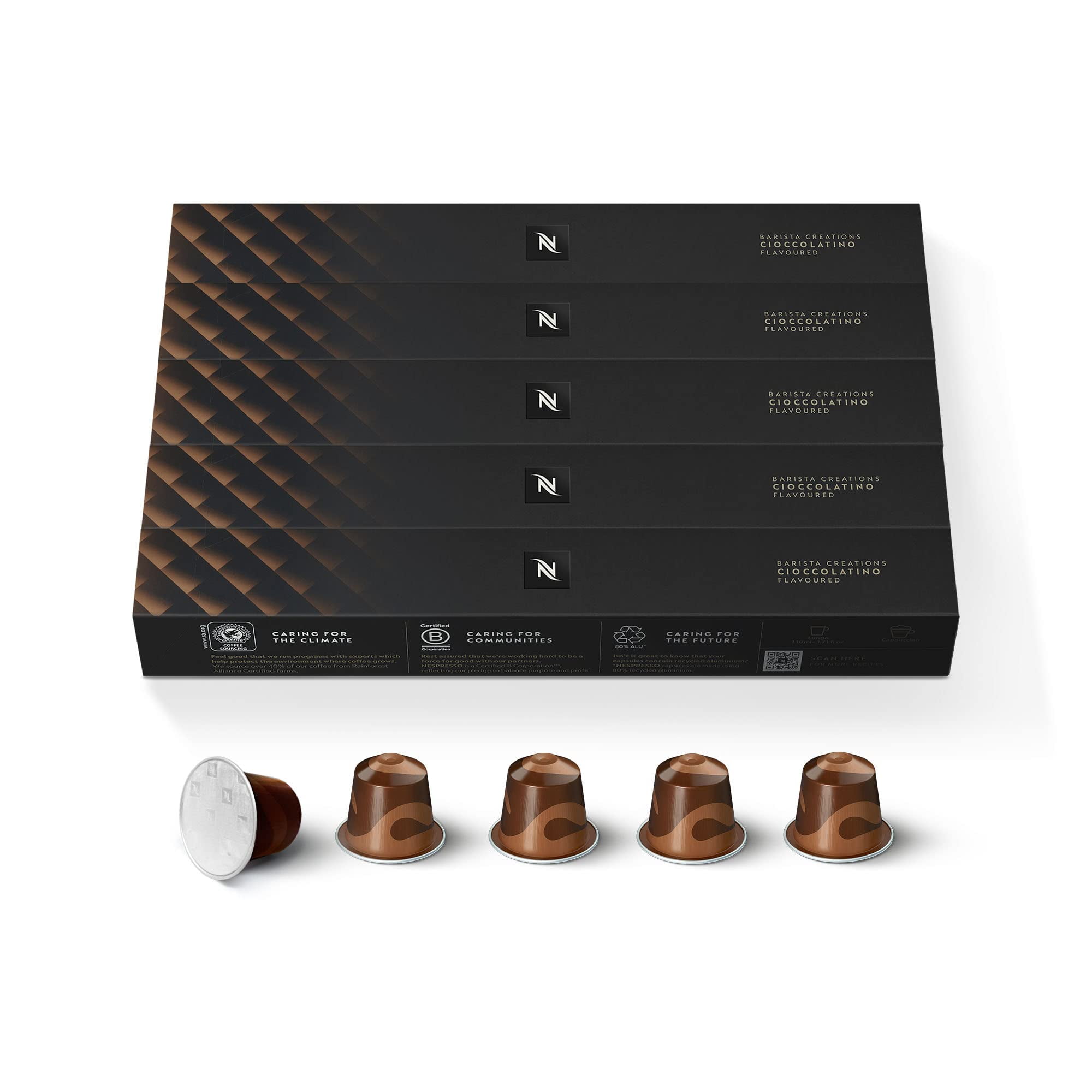 Nespresso Originalline, Cioccolatino, 50 Count Espresso Coffee Pods