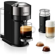 Nespresso Vertuo Next Deluxe by Breville with Aeroccino Milk Frother, Dark Chrome