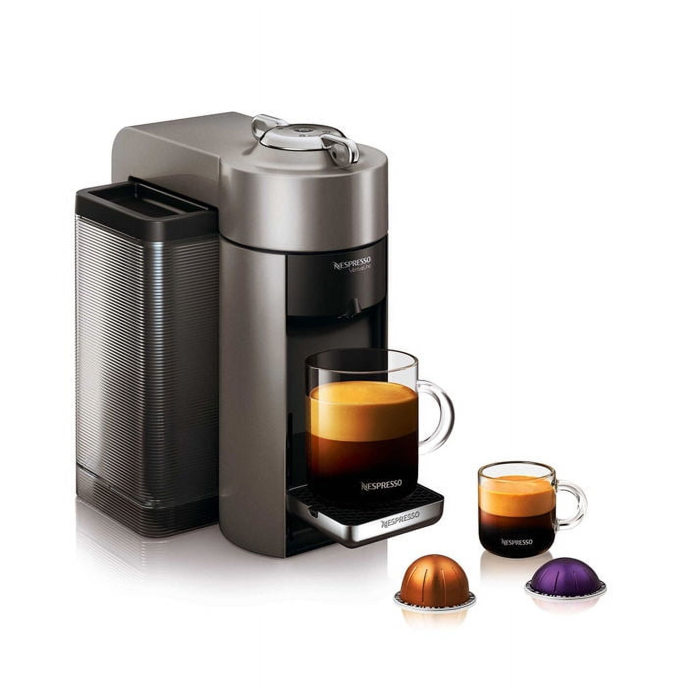 Nespresso Vertuo Coffee and Espresso Machine by De'Longhi with Milk  Frother, 1000 Milliliters, Graphite Metal