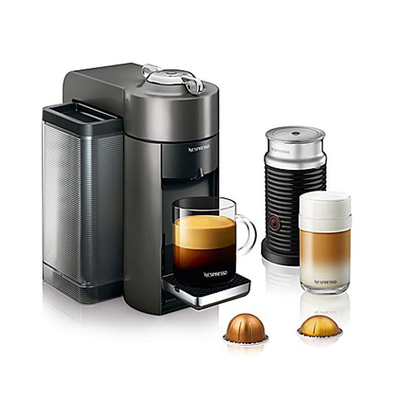 Nespresso - VertuoPlus Deluxe Titan & Aeroccino3 Milk Frother - Color : Grey