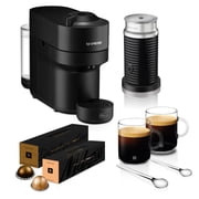 Nespresso Vertuo Pop Coffee Machine Bundle with Milk frother by De'Longhi