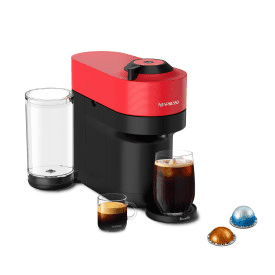 Nespresso Vertuo Pop+ Coffee Maker and Espresso Machine, Red