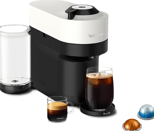 Nespresso Vertuo Pop+ Coffee and Espresso Maker by Breville, Coconut ...