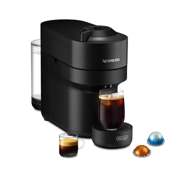 Nespresso Vertuo Pop by De'Longhi Coffee and Espresso Maker with Coffee Tasting Set, Black