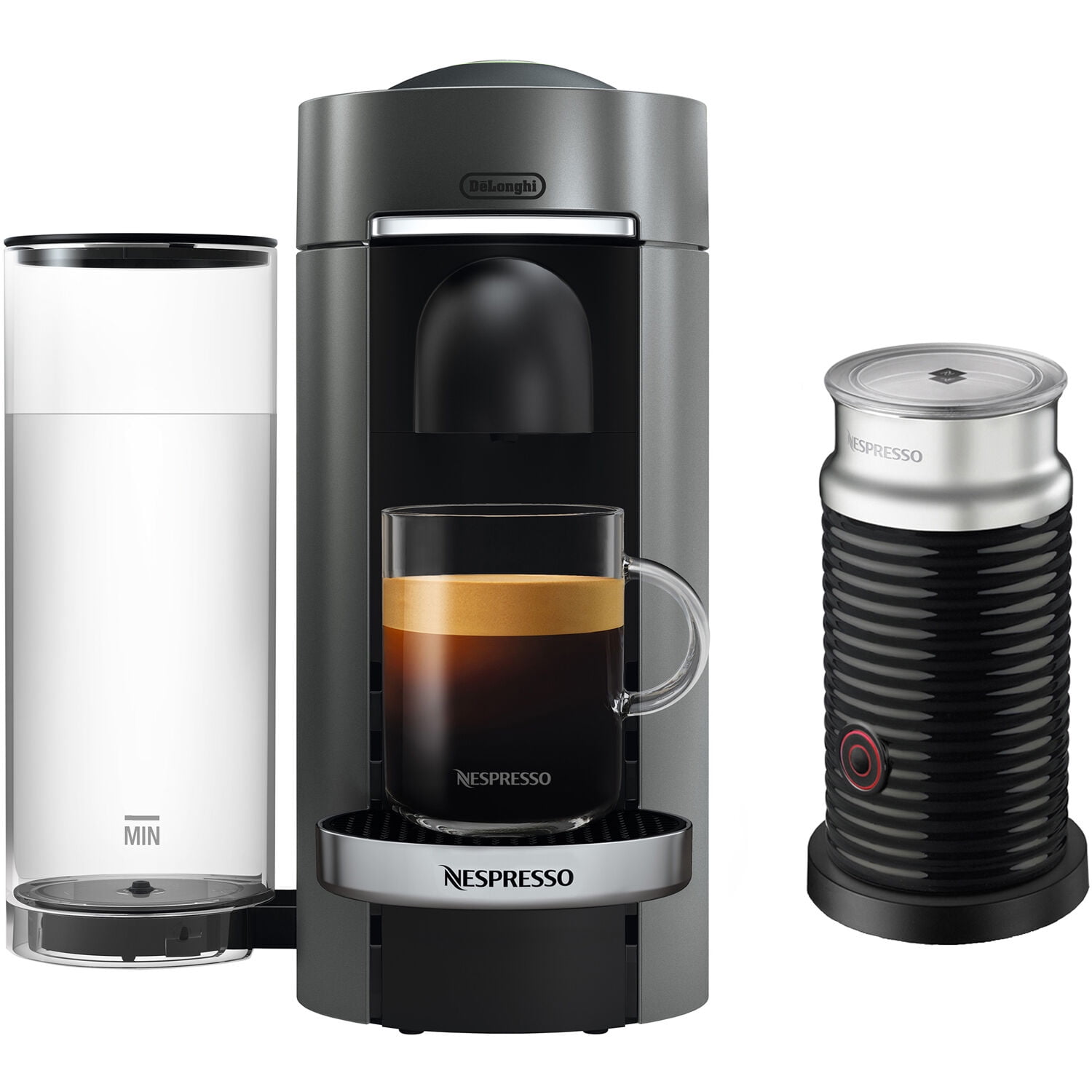 Nespresso Pixie Espresso Machine With Aeroccino By De'longhi