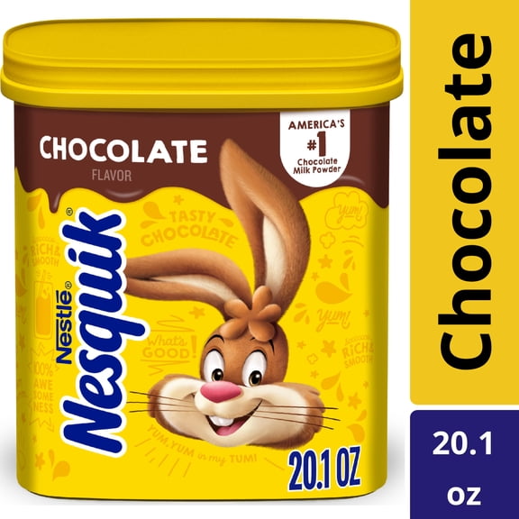 Nesquik Chocolate Flavor Powder Drink Mix, about  43 Servings, 20.1oz 20.1 oz
