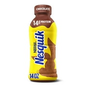Nesquik Chocolate Low-fat Milk, Ready to Drink Low-fat Milk, Breakfast Drink, 14 fl oz