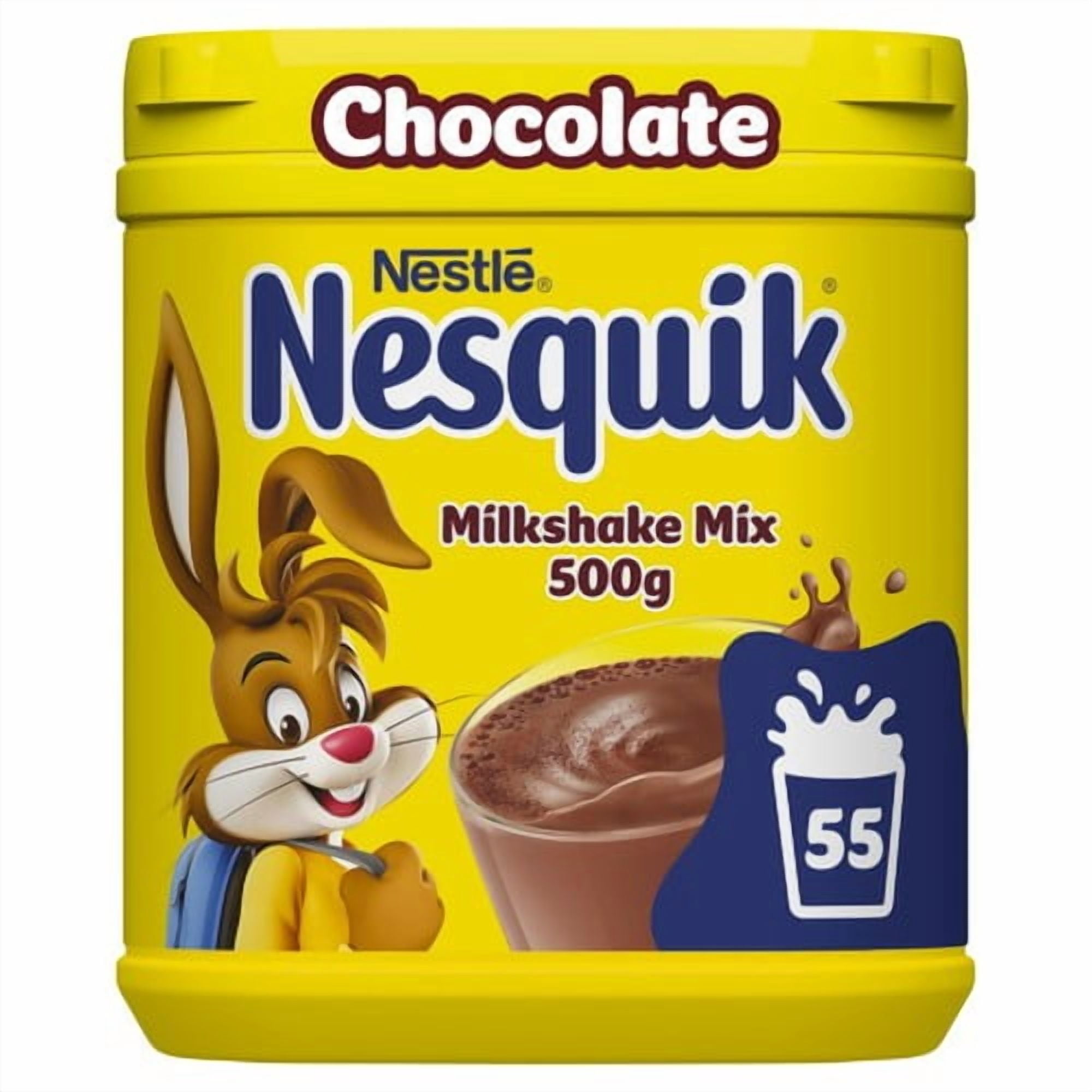 Nesquik Chocolate Milkshake Tub 500g, British Import (Pack of 2)