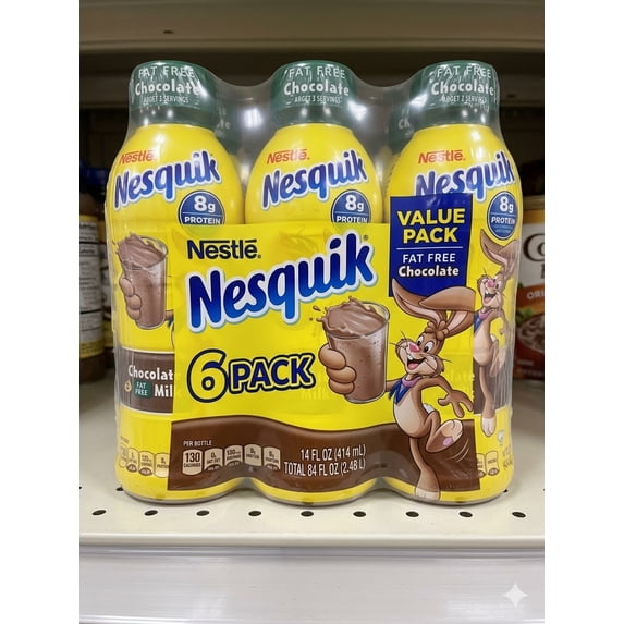 Nesquik - Chocolate Ready to Drink Beverage - 14 oz, 6 pack
