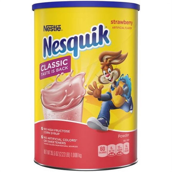 Nesquik Strawberry Powder 35.5oz (Pack of 48)