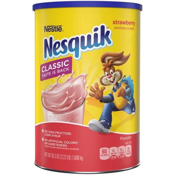 Nesquik Strawberry Powder 35.5oz (Pack of 8)