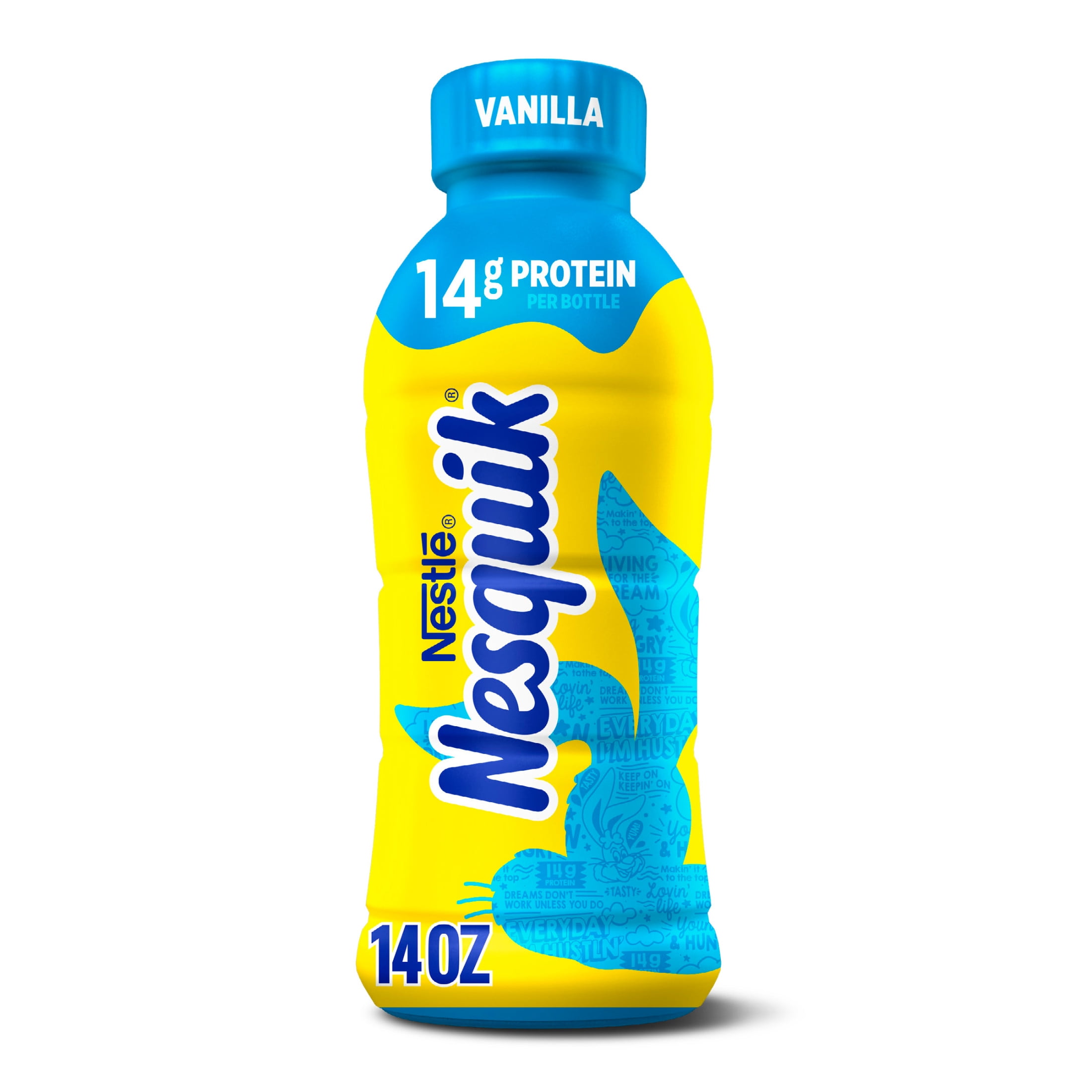 Nesquik Vanilla Flavored Low-Fat Milk, Ready to Drink Low-fat Milk,14 fl o 14 fl oz