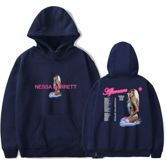 Nessa Barrett Aftercare World Tour 2025 Hoodie Women Men Long Sleeve Hooded Pullover Sweatshirt