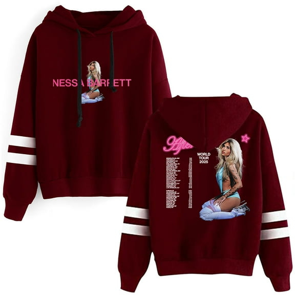 Nessa Barrett Aftercare World Tour 2025 Hoodie Women Men Pullover Sweatshirt Long Sleeve Fashion Clothes