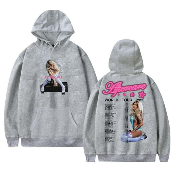 Nessa Barrett Aftercare World Tour 2025 Merch Hoodies Women Men Long Sleeve Casual Sweatshirt Clothes