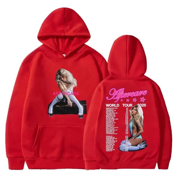 Nessa Barrett Merch Hoodie Aftercare World Tour Merch Men's and Women's Long Sleeve Sportswear Hip Hop Hoodie