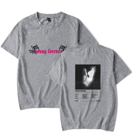 Nessa Barrett Merch T-shirt Young Forever Album Cover Short Sleeved Unisex Trendy Cotton Tee