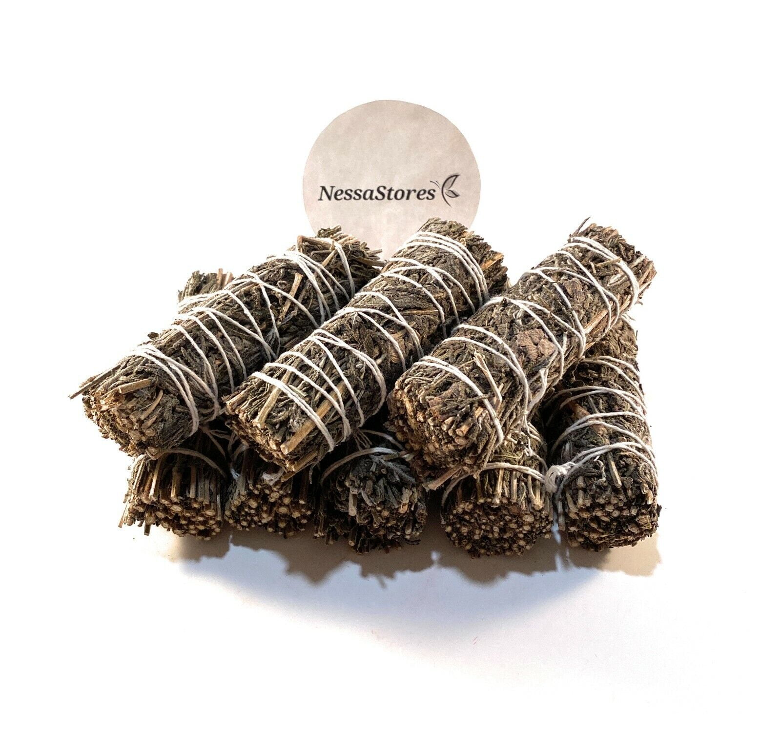 NessaStores Blue Sage + Red Rose Petals Smudge Incense 4 Bundle #JC-188 (6 pcs